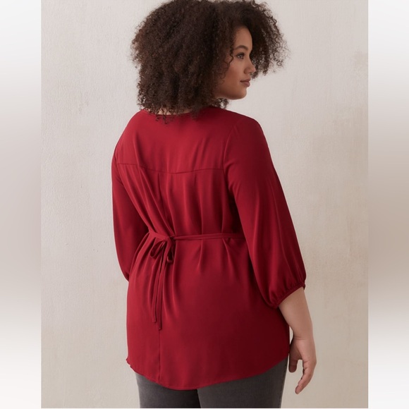 NWOT 1X Penningtons Red Blouse - Picture 4 of 9